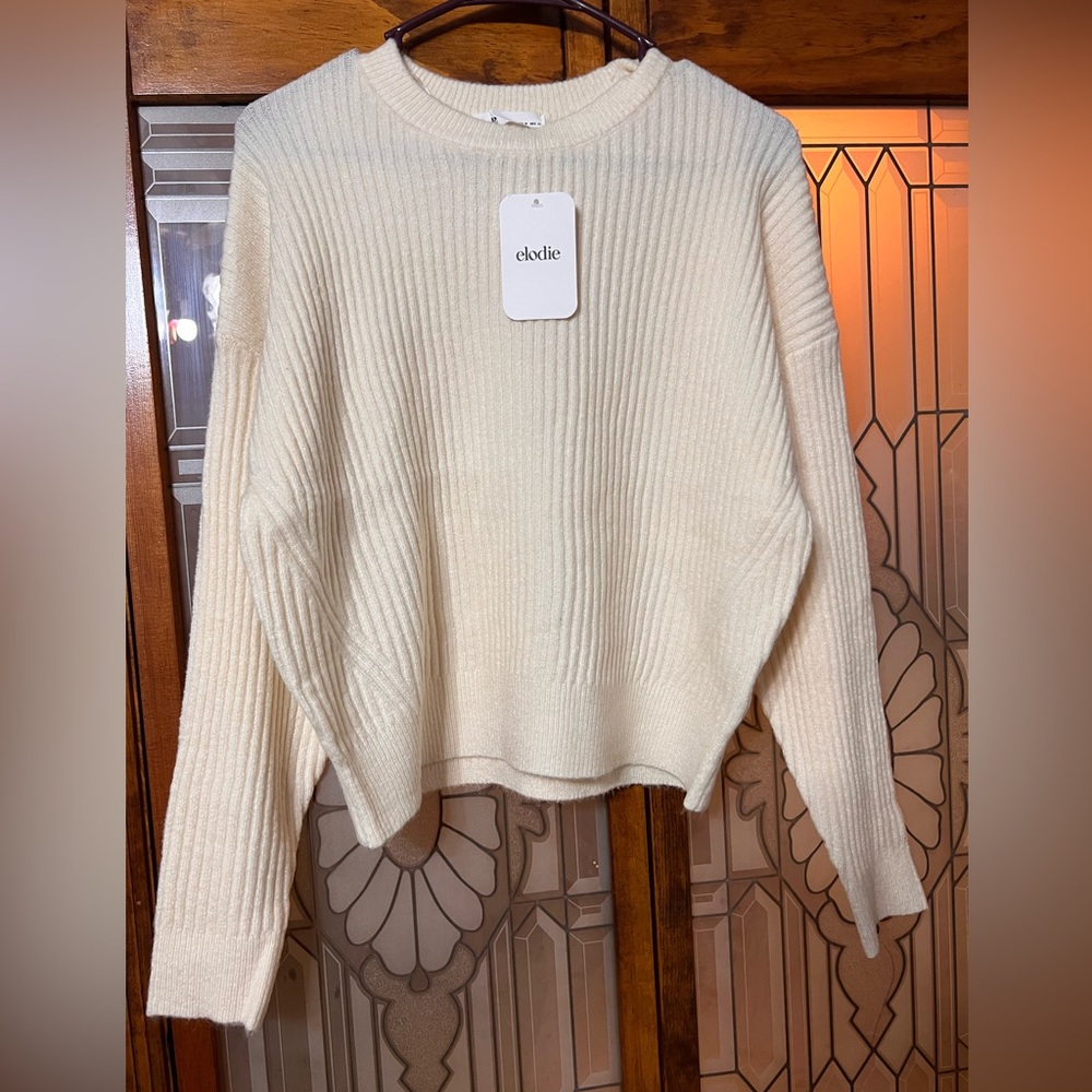 Elodie Sweaters Elodie Crewneck Cropped Sweater